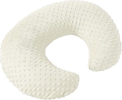 Dots Nursing Pillow Cover, Plush Breastfeeding Pillow Case | Slipcover Fits Nursing Pillow, Breathable Super Soft Snug Positioners for Baby Boy Baby Girl (Light Pink) in Saudi Arabia