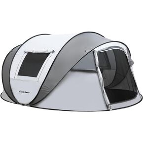 EchoSmile Instant Pop Up Camping Tent, 2/4/6 Person Easy Setup Tent | Water Resistant Dome·Portable with Carry Bag·Fiberglass Frame·Picnic·Camping·Hiking·Fishing in Saudi Arabia
