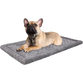 Dog Crate Pad 30x19 inch Gray Memory Foam Dog Bed Mat Small Medium Grey Washable Puppy Sleeping Bed Anti Slip in Saudi Arabia