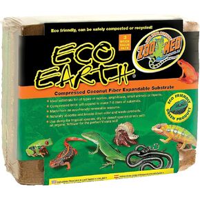 Zoo Med Eco Earth Eco-Friendly and Naturally-Absorbent Compressed Coconut Fiber Substrate, Eliminates Odor and Easily Recyclable (2-Pack) in Saudi Arabia