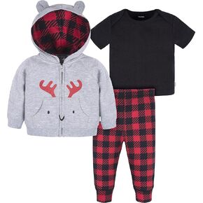 Gerber Baby Boys Toddler Zip Hoodie & Joggers Clothing Set