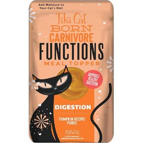 Tiki Cat Born Carnivore Functions Fussy, Tuna Recipe in Broth, Highly Palatable Formulated for Picky Eaters, Mousse Cat Food Topper, 1.5 oz. Pouch (12 Count)