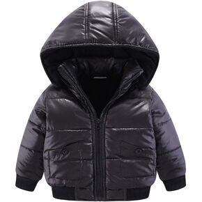 معطف بغطاء للرأس من Mud Kingdom للأولاد الصغار ملابس خارجية شتوية دافئة بسحاب كامل in Kuwait