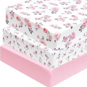 PHF 3 Pack Soft Dinosaur Crib Sheets Fitted, Comfy Breathable Baby Sheets for Boys Girls, 28x52 Inches Fits Standard Crib and Toddler Mattresses, Navy Dinosaur in Saudi Arabia