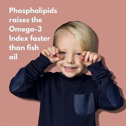 LYL Krill Oil Kid Gummy Bears مع فيتامين D 3 وفيتامين E وفيتامين A - أوميغا 3 المرتبطة بالفوسفوليبيد للنمو والتطور الصحي - الدببة الصمغية مع طعم البرتقال والتفاح والتوت (عبوة من 60 قطعة) in Saudi Arabia