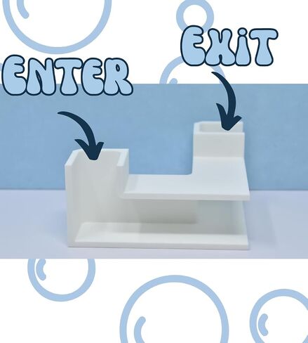 Chatelet Aquarium Underground Tunnel | Fish & Shrimp Hideout for Aquariums | Unique Underground Viewing Tunnel | Made in USA (Corner Tunnel, Black) in Kuwait