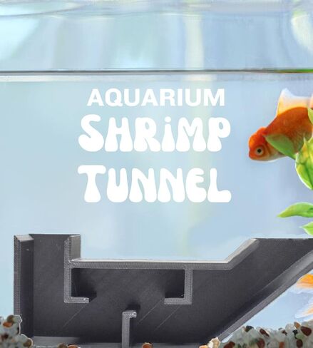 Chatelet Aquarium Underground Tunnel | Fish & Shrimp Hideout for Aquariums | Unique Underground Viewing Tunnel | Made in USA (Corner Tunnel, Black) in Kuwait