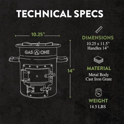 GasOne Premium Wood Burning Rocket Stove Camping for Backpacking, Hiking, RV and Survival - Insulated Barrel Stove Kit with Silicone Handles – Military Green in Kuwait