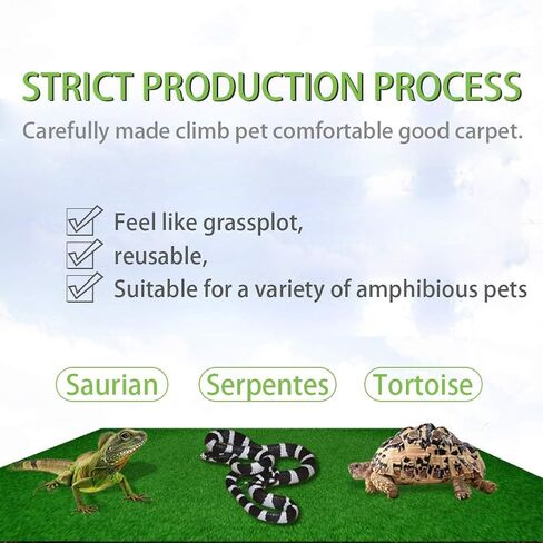 Hamiledyi Reptile Carpet,Terrarium Liner,Lizard Cage Liner,Tortoises Heat Mat,Chameleon Bedding,Iguana Substrate,Reptile Mat for Bearded Dragon,Turtles,Snake by BLSMU (39.4" x 19.7") in Saudi Arabia