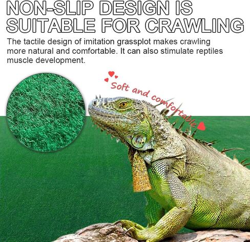 Hamiledyi Reptile Carpet,Terrarium Liner,Lizard Cage Liner,Tortoises Heat Mat,Chameleon Bedding,Iguana Substrate,Reptile Mat for Bearded Dragon,Turtles,Snake by BLSMU (39.4" x 19.7") in Saudi Arabia