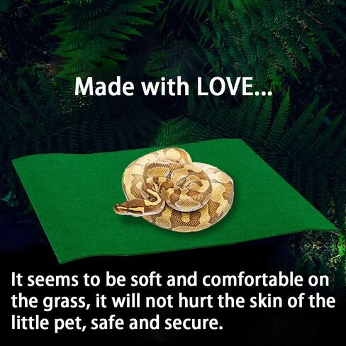 Hamiledyi Reptile Carpet,Terrarium Liner,Lizard Cage Liner,Tortoises Heat Mat,Chameleon Bedding,Iguana Substrate,Reptile Mat for Bearded Dragon,Turtles,Snake by BLSMU (39.4" x 19.7") in Saudi Arabia