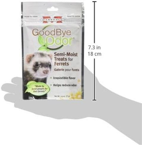 Marshall 41683 Goodbye Odor Semi-Moist Treats for Ferrets, 2.5 oz in Saudi Arabia