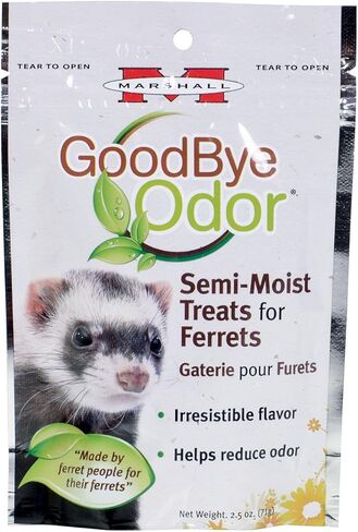 Marshall 41683 Goodbye Odor Semi-Moist Treats for Ferrets, 2.5 oz in Saudi Arabia