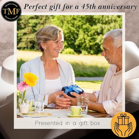 هدية الذكرى السنوية للمزولة الشمسية بمناسبة الذكرى السنوية الخامسة والأربعين لزفاف الياقوت 1978-2023 مع حامل بقاعدة. فكرة هدية للحديقة من النحاس المعاد تدويره لديكور المنزل مصنوعة يدويًا في المملكة المتحدة للآباء والأجداد والأصدقاء والأزواج in Kuwait