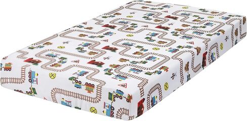 EVERYDAY KIDS 4 Piece Girls Crib Bedding Set - Owls - Soft 100% Cotton Percale - Includes Quilt, Fitted Sheet, Dust Ruffle and Diaper Stacker - Nursery Bedding Set - Baby Crib Bedding Set in Kuwait