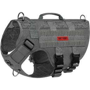 OneTigris Tactical Dog Harness for Small Dog, No Pull Small Dog Vest Harness with Handles Breathable Military Dogs Molle Vests for Walking Hiking Training (Pink, Medium) in Saudi Arabia