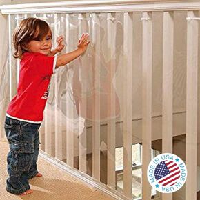 KidKusion Indoor/Outdoor Banister Guard, Clear, 10' in Kuwait