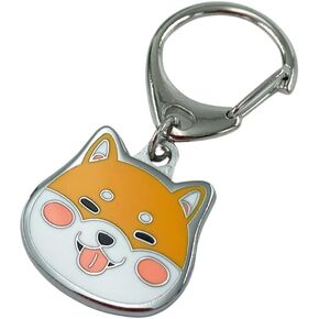 Garden Miller Dog Keychain,Pet Pendant Keyring,Dog Lover Metal Keyring,Dog Pattern Bag Pendant Decoration