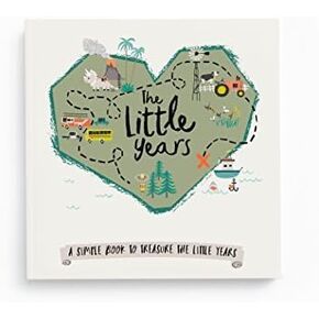 Lucy Darling The Little Years Toddler Baby Memory Book - Ages 1 to 6 Years Old Album For Baby Girl - Milestone Scrapbook To Record Precious Memories - Keepsake Record Book