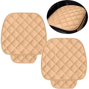 JXJKMMN 2 غطاء مقعد للسيارة، واقي مقعد السيارة الأمامي مسامي، مريح ناعم، غطاء وسادة مقعد السيارة وسادة مقعد عالمية لمعظم السيارات، إكسسوارات داخلية للسيارة للرجال والنساء (وردي) in Kuwait