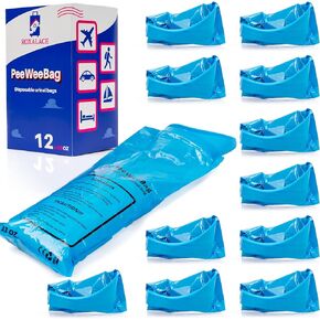 ROXALACE® Resealable Disposable Urinal Bags, 12 Pack 1000 ml Unisex Urine Bag Travel Traffic Jam Emergency Urinals Bag, Camping Pee Bags, Portable Toilet Pee Bags for Men Women Kids Patient in Saudi Arabia