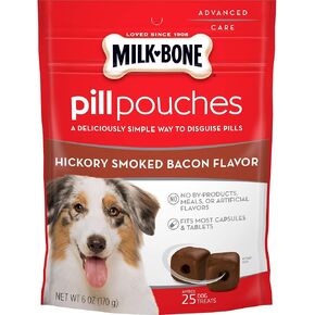 Milk-Bone Pill Pouches, Hickory Smoked Bacon Flavor, 30 Pill Pouches in Saudi Arabia