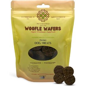 Woofle Wafers Premium Dog Treats, Beef and Salmon, Light and Crispy in Saudi Arabia