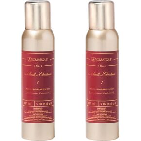 Aromatique The Smell of Christmas Aerosol Room Spray Set of 2 - Home Fragrance, Long Lasting Room Air Freshener Home Spray Deodorizer Nonstop Freshness Xmas Gifts Notes of Clove, Cinnamon, Orange 5oz in Saudi Arabia