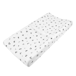 American Baby Company 2 Pack Printed 100% Cotton Knit Fitted Contoured Changing Table Pad Cover - Compatible with Mika Micky Bassinet, Gray Stars and Zigzag, for Boys and Girls