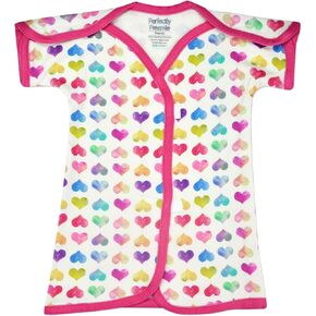 Perfectly Preemie Boy's & Girl's Open-Shoulder Short-Sleeve Bamboo NICU Gown - NICU Friendly - Preemie (3-6lbs) in Saudi Arabia