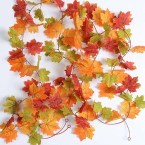 mizii 2 Strands Artificial Vines Ivy Garland 79" Fake Vine with Silk Green Leaves Faux Hanging Plants Greenery Decoration for Bedroom Home Wall Party Wedding Arch Apartment Room Decor (Ivy)