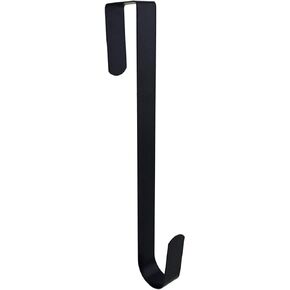 Tytroy Black 12" Over The Door Kitchen Wreath Coat Towel Metal Hook Hanger (1pc) in Kuwait