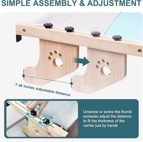 Cat Sill Window Perch Cat Window Hammock for Indoor Cat Sill Window Perch Sturdy Cat Bed, Easy to Adjust and Assemble Cat Bed for Windowsill, Bedside, Drawer and Cabinet Holds Up to 30 lbs. in Kuwait