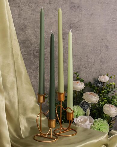 Viyffo 20 Pack Taper Chime Candles, 4 Inch Mini Unscented Dripless Candles, 1.5 Hour Burn Time, 10 Colors for Rituals, Meditation, Prayer, Wicca & Pagan Spells, Home Décor in Saudi Arabia