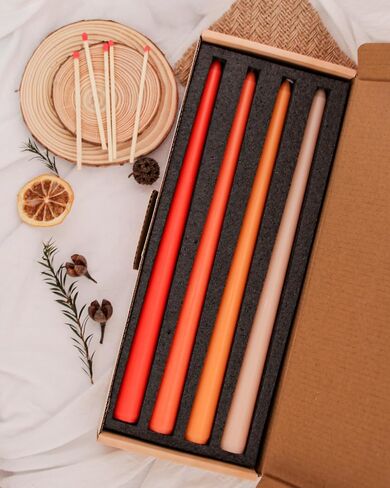 Viyffo 20 Pack Taper Chime Candles, 4 Inch Mini Unscented Dripless Candles, 1.5 Hour Burn Time, 10 Colors for Rituals, Meditation, Prayer, Wicca & Pagan Spells, Home Décor in Saudi Arabia