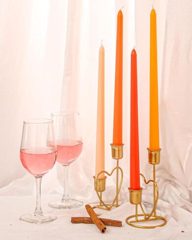 Viyffo 20 Pack Taper Chime Candles, 4 Inch Mini Unscented Dripless Candles, 1.5 Hour Burn Time, 10 Colors for Rituals, Meditation, Prayer, Wicca & Pagan Spells, Home Décor in Saudi Arabia