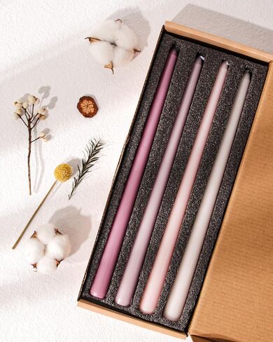 Viyffo 20 Pack Taper Chime Candles, 4 Inch Mini Unscented Dripless Candles, 1.5 Hour Burn Time, 10 Colors for Rituals, Meditation, Prayer, Wicca & Pagan Spells, Home Décor in Saudi Arabia