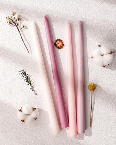 Viyffo 20 Pack Taper Chime Candles, 4 Inch Mini Unscented Dripless Candles, 1.5 Hour Burn Time, 10 Colors for Rituals, Meditation, Prayer, Wicca & Pagan Spells, Home Décor in Saudi Arabia