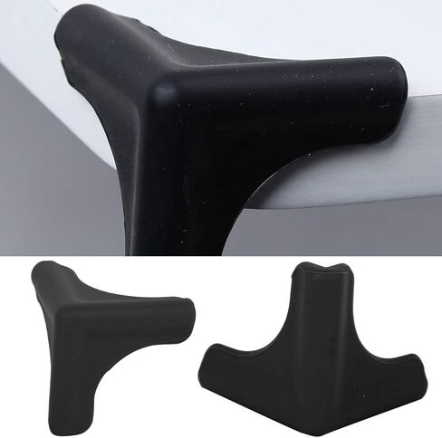 Edge Corner Protectors Guards Silicone Smooth Soft Children Safety Cushions Triangle Shape for Wood Glass Steel Ceramics Surface 4Pcs Yellow in Kuwait