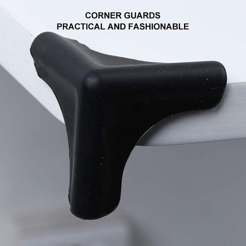 Edge Corner Protectors Guards Silicone Smooth Soft Children Safety Cushions Triangle Shape for Wood Glass Steel Ceramics Surface 4Pcs Yellow in Kuwait