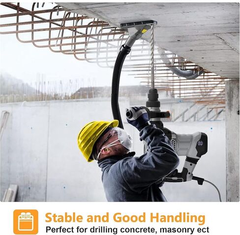 مثقاب مطرقة دوارة 12.5 أمبير، 1-1/4 بوصة SDS-Plus 4 في 1 مثقاب مطرقة متعدد الوظائف شديد التحمل، قابض أمان، ظرف مثقاب، للخرسانة والبلاط والجدار والأحجار والأسمنت in Kuwait