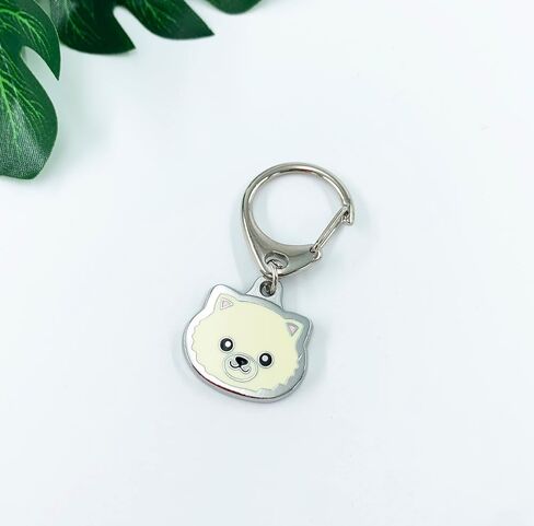 Garden Miller Dog Keychain,Pet Pendant Keyring,Dog Lover Metal Keyring,Dog Pattern Bag Pendant Decoration in Saudi Arabia