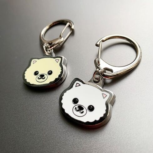 Garden Miller Dog Keychain,Pet Pendant Keyring,Dog Lover Metal Keyring,Dog Pattern Bag Pendant Decoration in Saudi Arabia