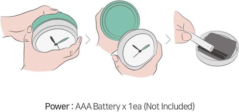 ساعة mooas Macaron المقاومة للماء، ساعة الحمام، ساعة الدش، ساعة الحائط، بطارية صامتة غير موقوتة، ساعة حمام بالشفط، ساعة دش صغيرة (عاجي) in Kuwait