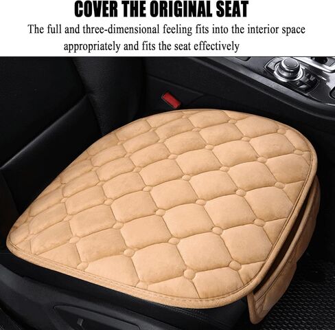 JXJKMMN 2 غطاء مقعد للسيارة، واقي مقعد السيارة الأمامي مسامي، مريح ناعم، غطاء وسادة مقعد السيارة وسادة مقعد عالمية لمعظم السيارات، إكسسوارات داخلية للسيارة للرجال والنساء (وردي) in Kuwait