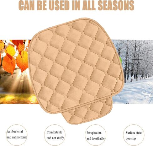 JXJKMMN 2 غطاء مقعد للسيارة، واقي مقعد السيارة الأمامي مسامي، مريح ناعم، غطاء وسادة مقعد السيارة وسادة مقعد عالمية لمعظم السيارات، إكسسوارات داخلية للسيارة للرجال والنساء (وردي) in Kuwait