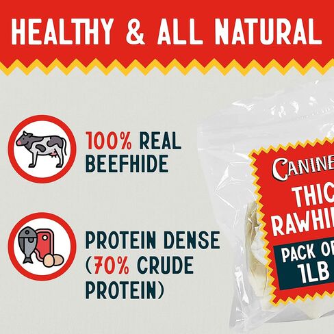 Canine Chews Fresh Breath Thick Cut Long Lasting Dog Dental Chew Toys Rawhide Chips for Aggressive Chewing Dogs Extra Dental Care Dental Coated for Fresh Breath (1 Pound) in Kuwait