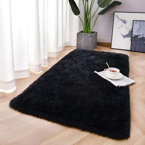 Chicrug Soft Runner Rug for Bedroom Living Room Plush Fluffy Rug 2x6 Feet, Shag Furry Runner Rug Carpet Non Shedding for Nursery Children Kids Girls Room Home Decorative, Brown in Saudi Arabia