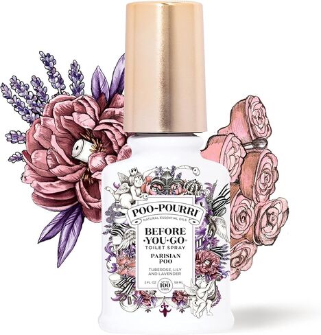 Poo-Pourri Before-You-Go Toilet Spray, Royal Flush, 2 Fl Oz - Eucalyptus and Spearmint in Kuwait