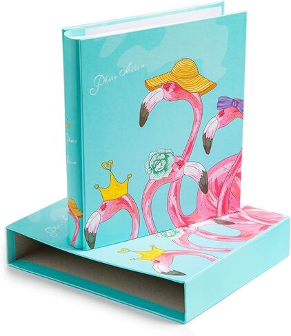 ألبوم صور Edian Baby مقاس 4 × 6 بوصات ألبومات صور عائلية صغيرة تحتوي على 200 صورة (فلامنغو) in Kuwait